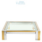 112459 Coffee Table Titan polished ss gold finish  Eichholtz