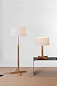 FADSA01 Santa & Cole FAD FLOOR LAMP: NATURAL OAK WOOD STRUCTURE. WHITE LINEN LAMP Торшер с абажуром — фото 8