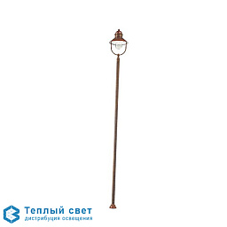 outdoor poles borgo 301.b4-ground Il Fanale Borgo уличный фонарь на опоре с купольным плафоном из прозрачного стекла