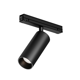 O-TR02-1-S-15WB4K Maytoni Focus уличный трековый светильник цилиндрической формы чёрного цвета с узконаправленным светом для магнитной трековой системы Exility