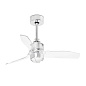 33426-9 JUST FAN XS Ø810 MM CHROME BLADES TRANS 17W 3000K люстра с вентилятором Faro barcelona