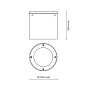 TECH MEDIUM STEEL ROUND 03 LED 12W уличный потолочный светильник, PUK