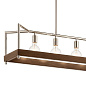 Tanis 5 Light Linear Chandelier Auburn Stained люстра 52091AUB Kichler — фото 1