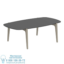 СТОЛИК TEA TIME 120X65CM H40 SAND CERAMIC ЧЕРНЫЙ Royal Botania