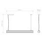 1409062 io Pendant 1000 Astro lighting подвесной светильник матовый чёрный — фото 8