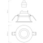 1249034 Minima Slimline Round Fixed Fire-Rated IP65 Astro lighting встраиваемый светильник матовый белый — фото 2