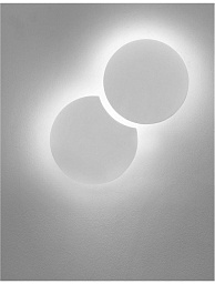 711008 Nova Luce Anzio настенный светильник с двумя дисковыми плафонами для мягкой подсветки стены