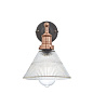Brooklyn Ribbed Glass Funnel Wall Sconce подвесной светильник Industville