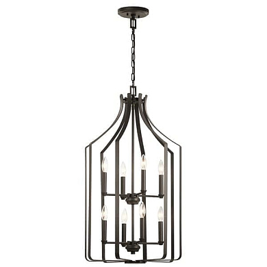 Morrigan 19" 8 Light Foyer Chandelier Olde Bronze люстра 42498OZ Kichler