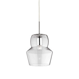 088921 Ideal lux Zeno подвесной светильник с прозрачным стеклянным плафоном цилиндрической формы