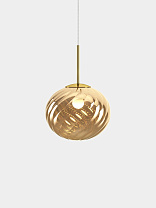 Подвесной светильник Tom Dixon Whirl Medium - Золотой полированный Поликарбонат