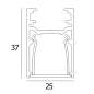 FTL35 F HE - PROFILE B черный Delta Light линейный светильник