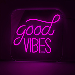 MLN002 Mullan Lighting Good Vibes настенная неоновая акриловая вывеска