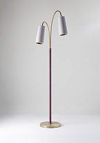 Antique Brass and Bromine shown with 5 Kelly Empire in Natural Linen with Wolf Silk lining