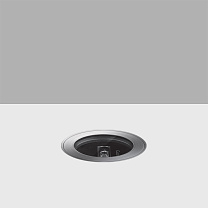 Light Up Floor-recessed Orbit luminaire D=74mm - Flush-mounted stainless steel frame - Warm White LED - Blade optic 2.9W 31.2lm (350mA) - 4.2W 41.6lm (500mA) - 3000K