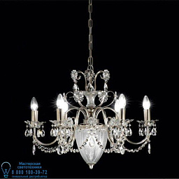 6957/7 MM lampadari Rugiada люстра с семью рожками и чашевидными плафонами с хрустальными подвесками