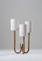 Antique Brass and Dark Cane shown with 3 x 4 Cylinders in Natural Linen and Cream Card lining