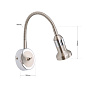 Str 10-388/1 satin Seba Orion настенный светильник с гибким модулем — фото 6