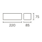 05-1793-14-14 настенный светильник Leds C4 Ges Deco Rectangular 220mm белый — фото 2