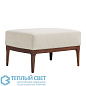 Laurette Ottoman Muslin Dark Walnut оттоманка Arteriors 8105 — фото 3