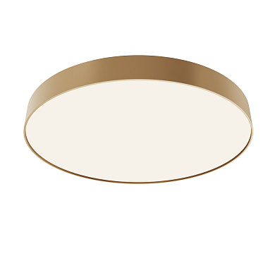 потолочный накладной светильник в оттенке матового золота