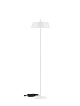 Dimmable Switch Matt White Steel, Aluminium & Acrylic LED 28Watt 220-240Volt 1838Lm IP20 3000K Cable Length: 260 cm D:35 H:147 cm