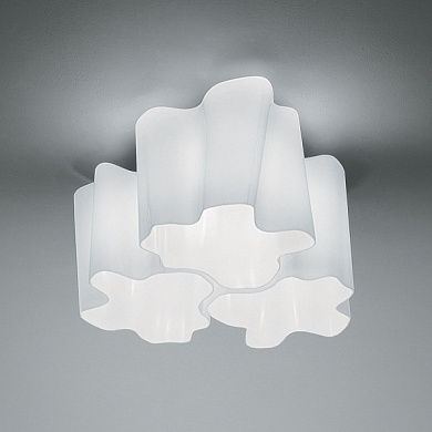 потолочный светильник с многосекционными плафонами волнообразной формы