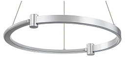 14015/1P Silver Indigo Circolato подвесной светильник с кольцевым металлическим корпусом серебристого цвета