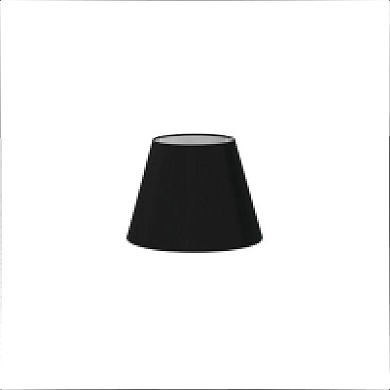 2P0213 Black textile shade ø220×160 абажур Faro barcelona