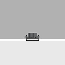 Laser Blade XS Minimal section 5 LEDs - Wall Washer 12.4W 456lm - 4000K - DALI-2 - Colour: Black