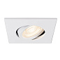 1007185 SLV UNIVERSAL DOWNLIGHT cover IP20 white E встраиваемое квадратное кольцо — фото 9
