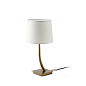 29685-04 REM BRONZE TABLE LAMP WHITE LAMPSHADE настольная лампа Faro barcelona