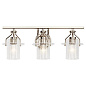 Everett 24" 3 Light Vanity Light with Clear Glass Polished Nickel настенный светильник 55079PN Kichler