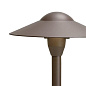 8" Dome 12V Path Light Textured Architectural Bronze светильник-столбик для дорожек 15310AZT Kichler