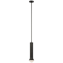 Precision Petite Elongated Pendant бронза с белым стеклом