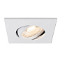1007185 SLV UNIVERSAL DOWNLIGHT cover IP20 white E встраиваемое квадратное кольцо — фото 4