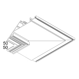 SPT PRO - CORNER SET 90° INT B Delta Light PR SPLIT-IT