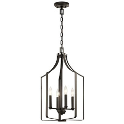 Morrigan 15" 4 Light Mini Chandelier Olde Bronze люстра 42496OZ Kichler