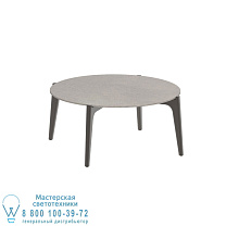 СТОЛИК TEA TIME Ø 75CM H40 БРОНЗОВАЯ КЕРАМИКА CEMENTO LUMINOSO Royal Botania
