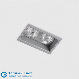 двойной потолочный светильник серый led