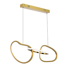 SL6505.203.26 ST-Luce Abra подвесной светильник с кольцевыми элементами в золотом исполнении