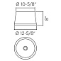 PAN-184-14 Leds C4 Shade Round Ø320mm