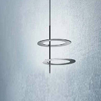 HULAHOOP SOSPENSIONE 50W 3000K NERO-  ALLUMINIO SATINATO
