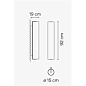 644411/11 Vibia Kontorno Закрытый настенный светильник 92 - 6444 — фото 1