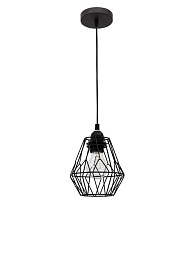 8801501 Nova Luce Isabella подвесной светильник с решетчатым плафоном из черного металла