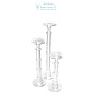 112349 Candle Holder Aria crystal glass set of 3 Eichholtz