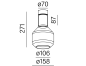 MODERN GLASS surface AQForm накладной светильник MG1094