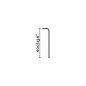 71548 FLOW Black spike accessory 45cm Faro barcelona — фото 1