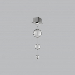 Metal Lux Bolero PL 1L Square люстра с одним плафоном прозрачный; хром 253.501.01