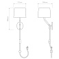 1479002 Arbor Plug-In Astro lighting настенный светильник матовый белый / белая ткань — фото 7